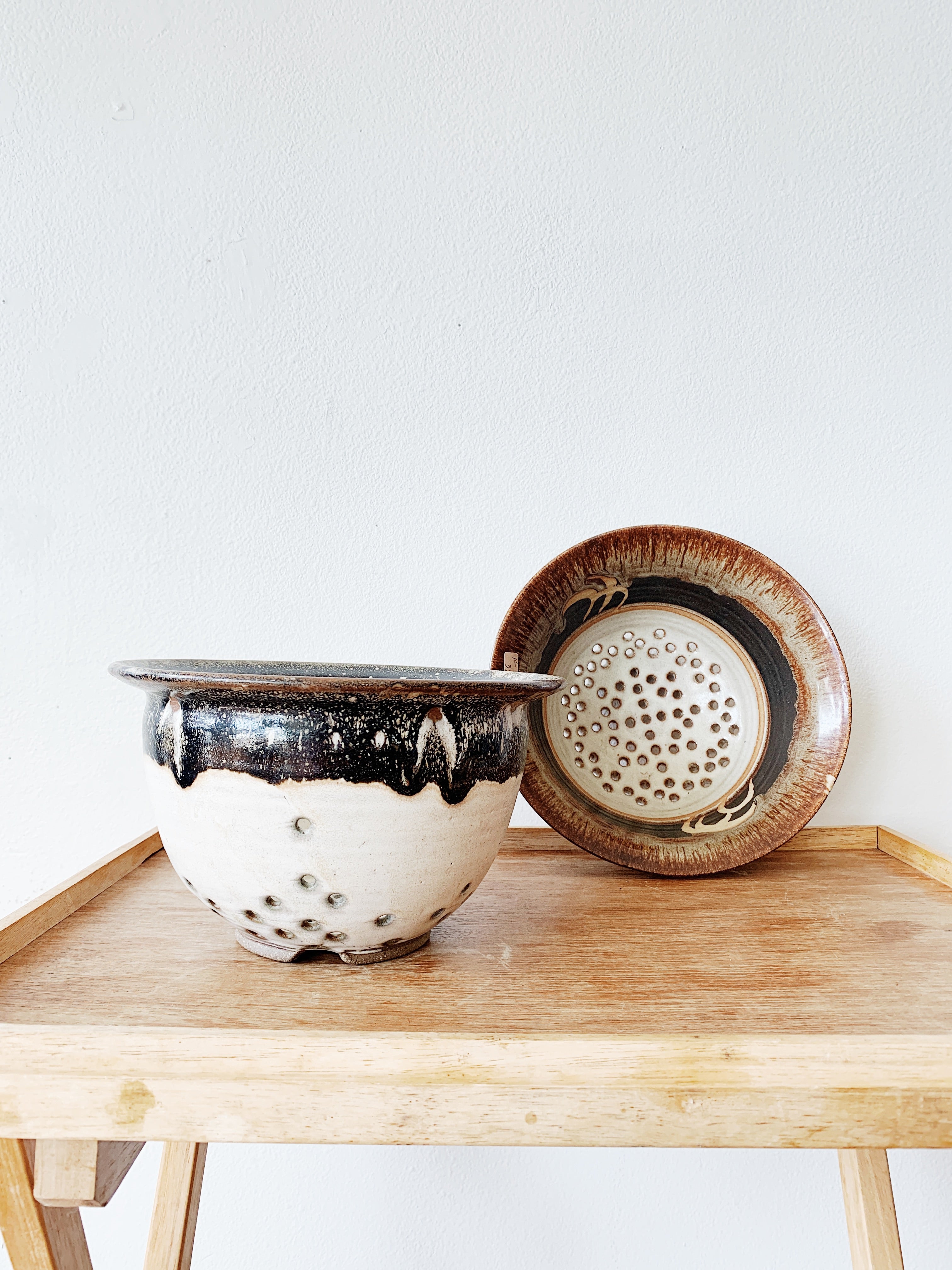 Vintage Ceramic Colander - Thumbnail 3