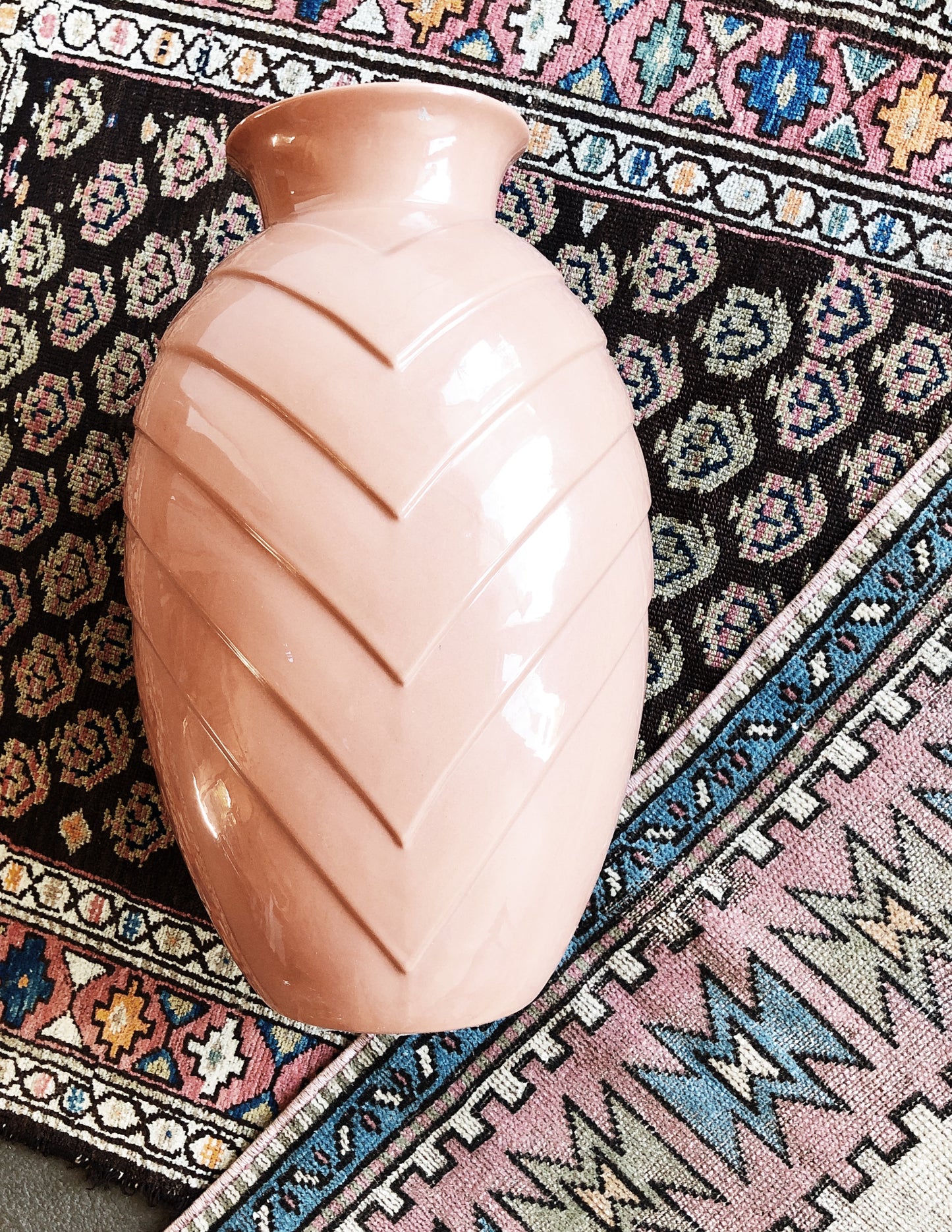 Vintage Turkish Kars Wool Kilim Rug