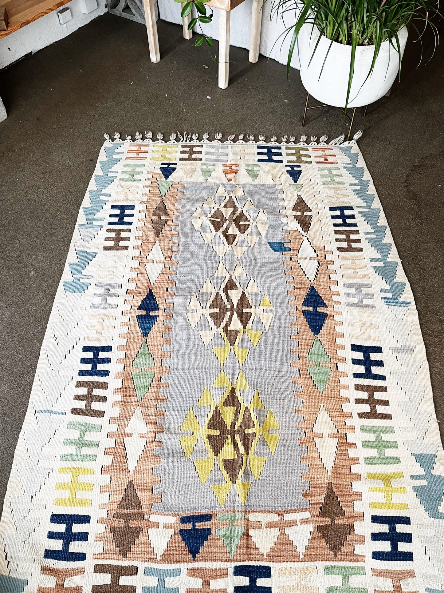 Turkish Wool Kilim Rug