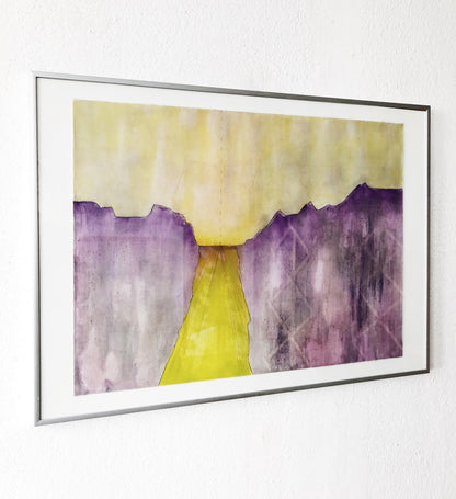 Original Abstract Encaustic Mix Media Artwork
