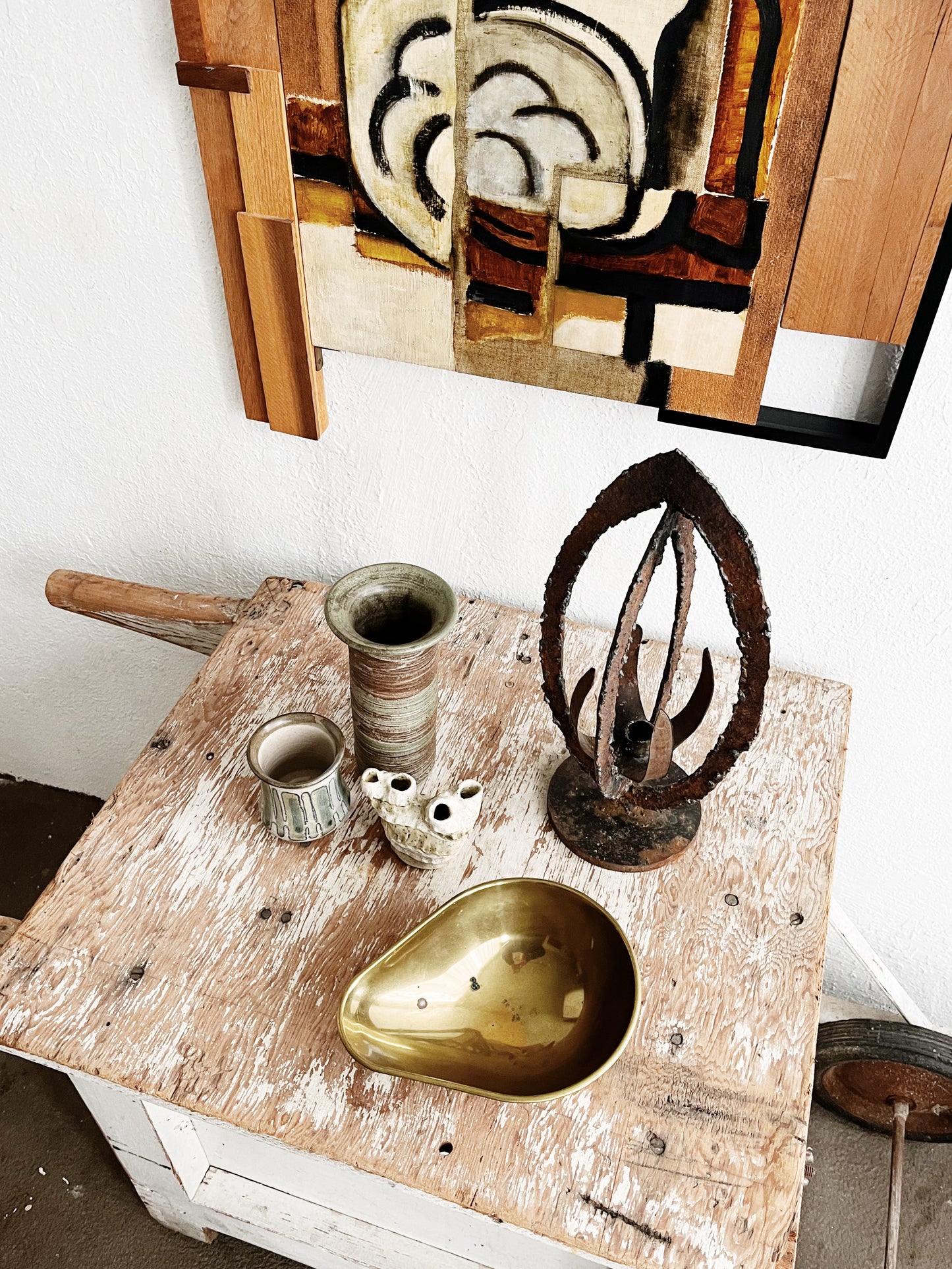 Vintage Liquid Brass Dish