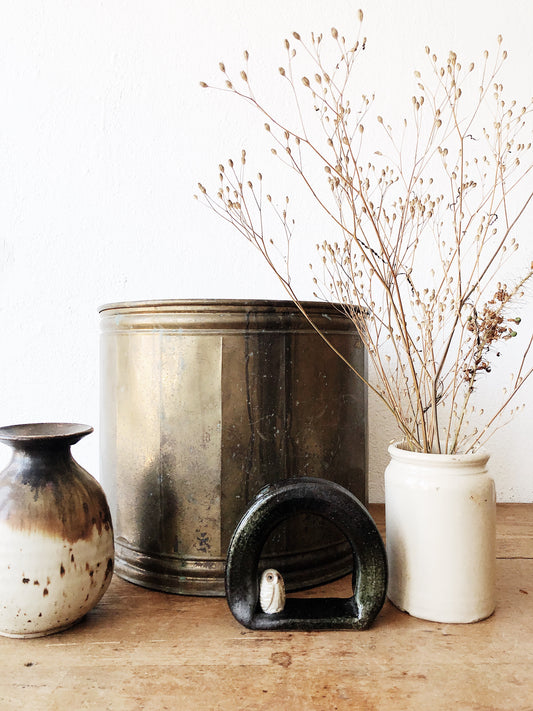 Large Brass Plant Pot