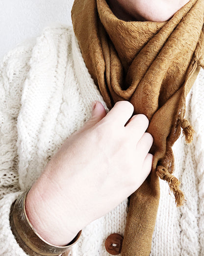 Large Handwoven Indian Scarf