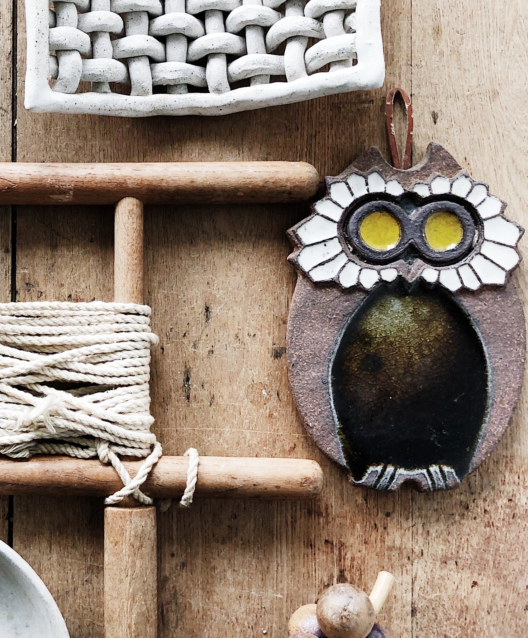 Vintage Littlejohn Ceramic Owl