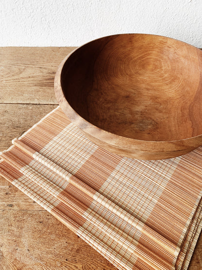 Vintage Carved Wood Bowl