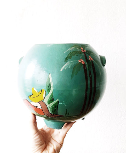 Vintage Mexican Pottery Planter