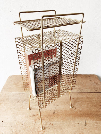 Mid Century Petite Goldtone Rack