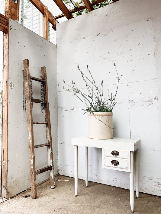 Small Vintage Wood Desk / Side Table