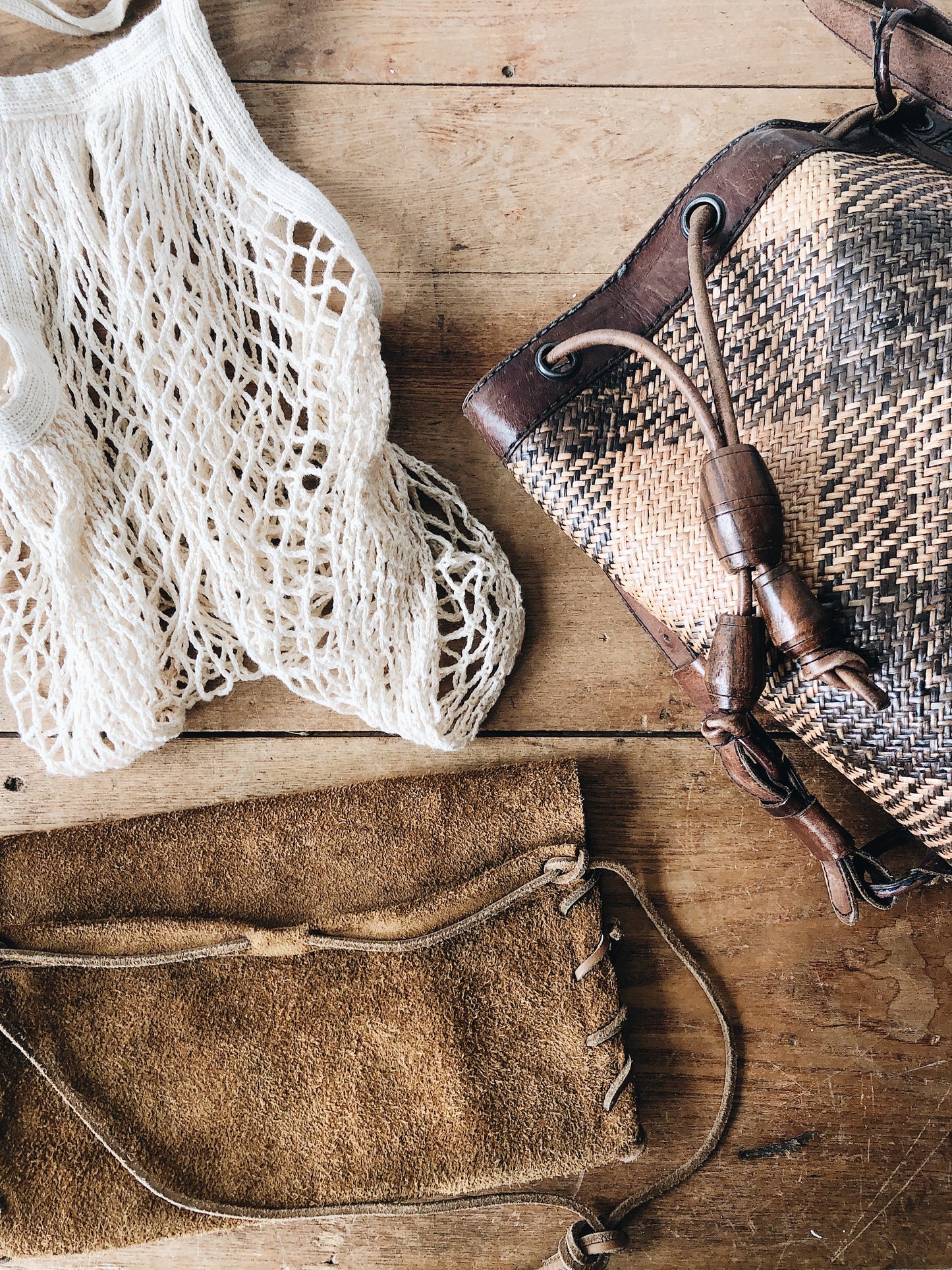 Vintage Suede Pouch