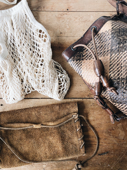 Vintage Suede Pouch
