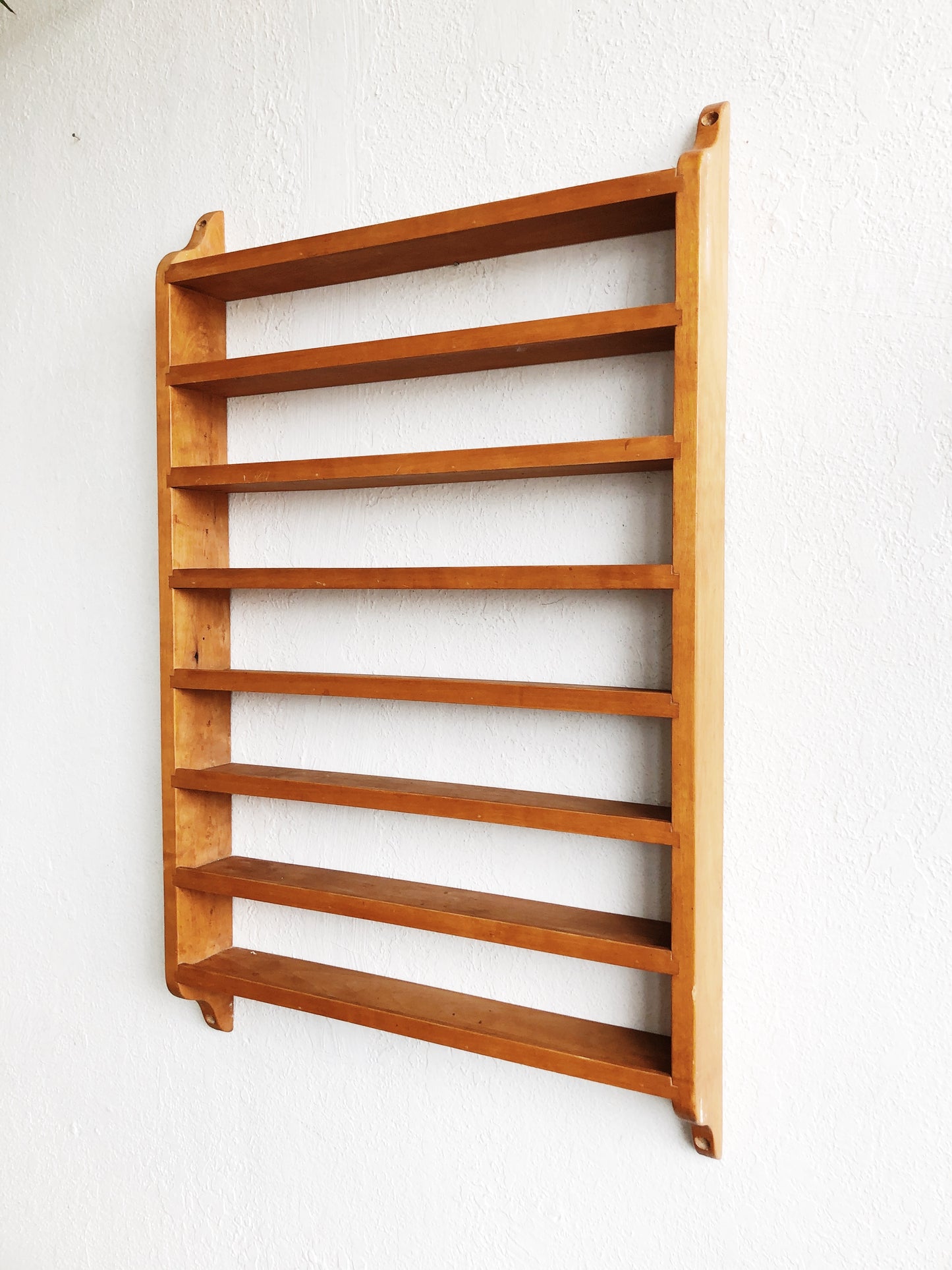 Vintage Wood Apothecary Shelf