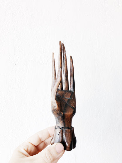 Delicate Wooden Hand Model