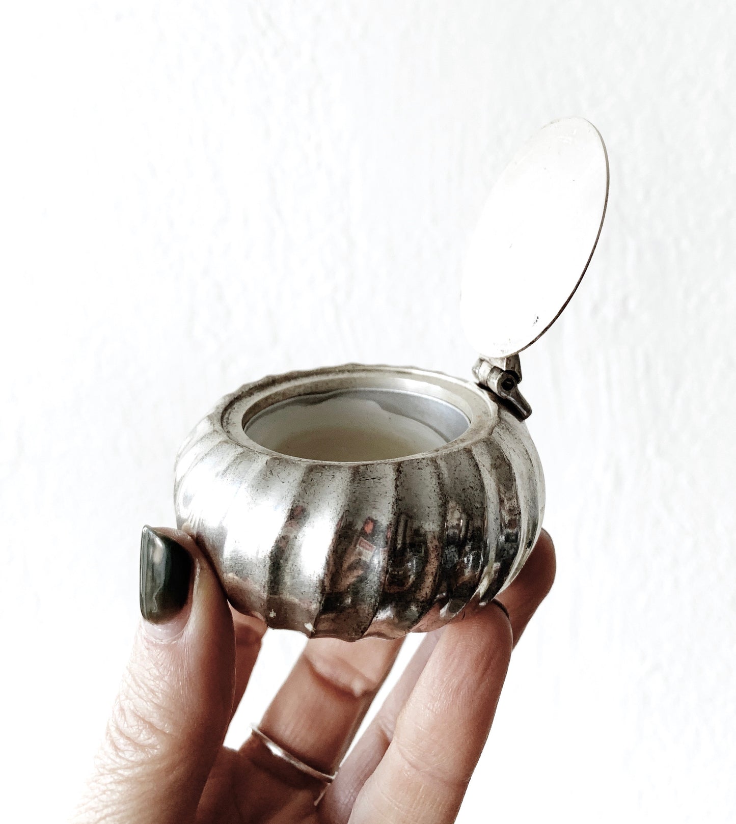 Vintage Silver Votive Holder India