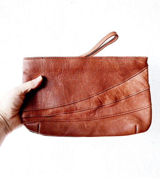 Vintage Leather Clutch