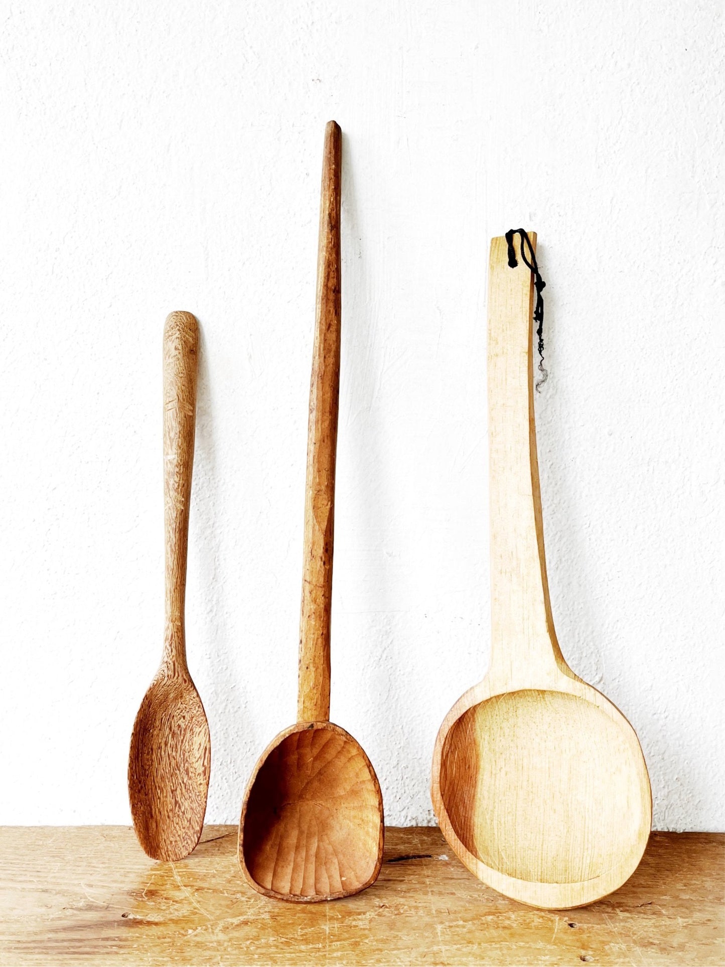 Oversized Primitive Wood Spoon Collection