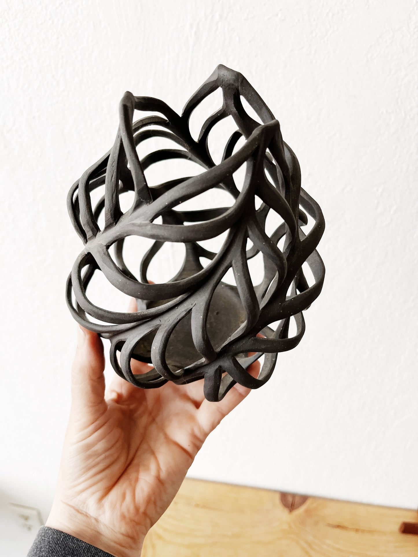 Hand Built Ceramic Luminary