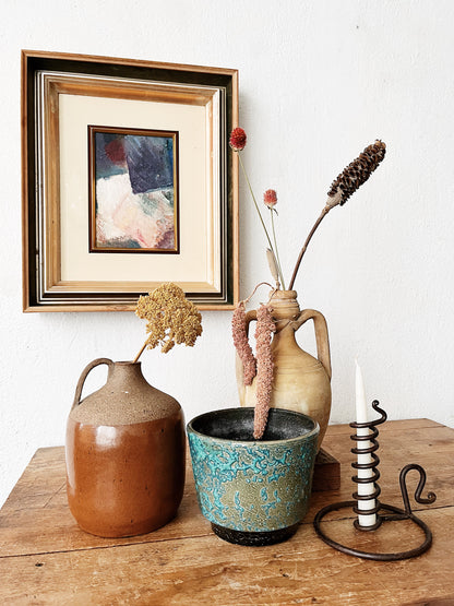 Vintage Lava Glazed Planter