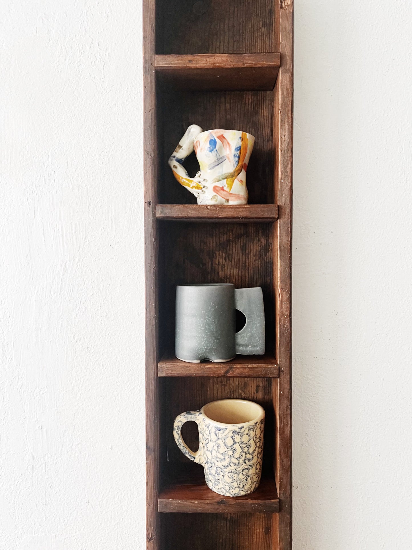 Primitive Cubby Shelf