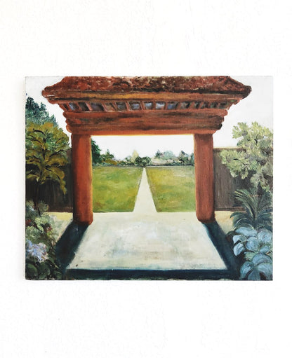 Naive Style Garden Painting