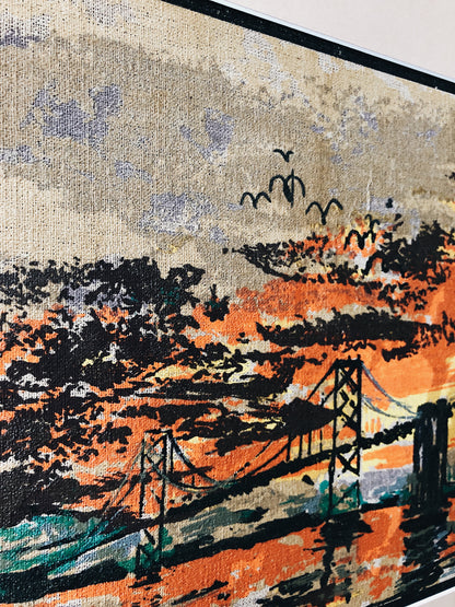 Vintage Bay Bridge Serigraph