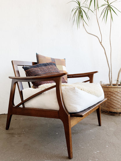 Mid Century Walnut Lounge Chair