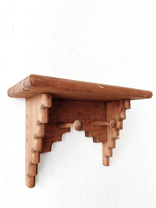 Vintage Wood Wall Shelf