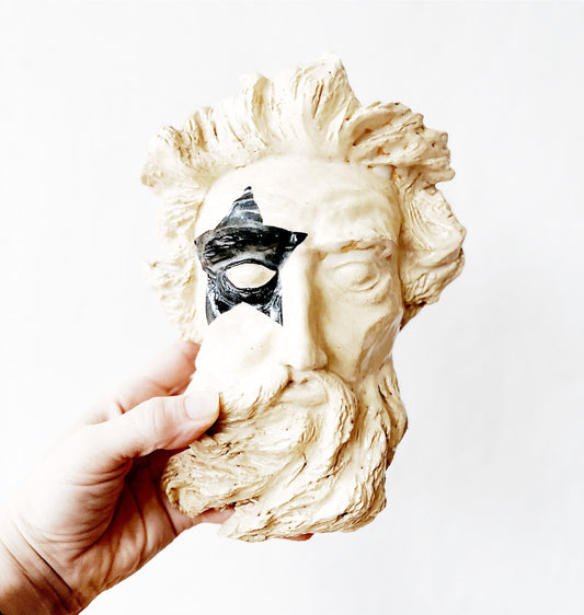 Hand Built Ceramic Wall Bust