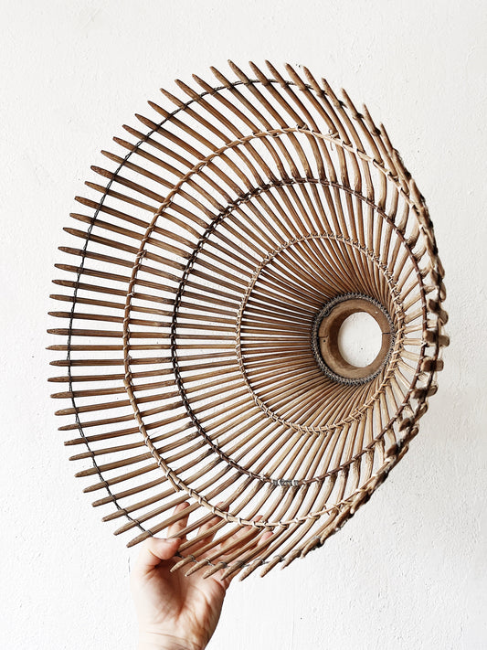 Large Antique Japanese Fish Trap Basket