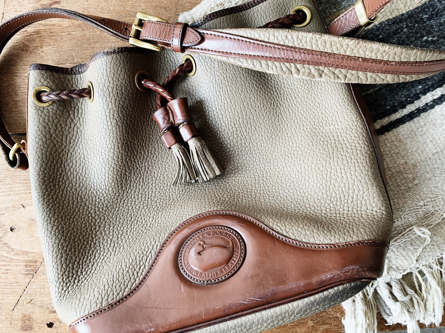 Vintage Dooney & Bourke Cinch Bucket Bag
