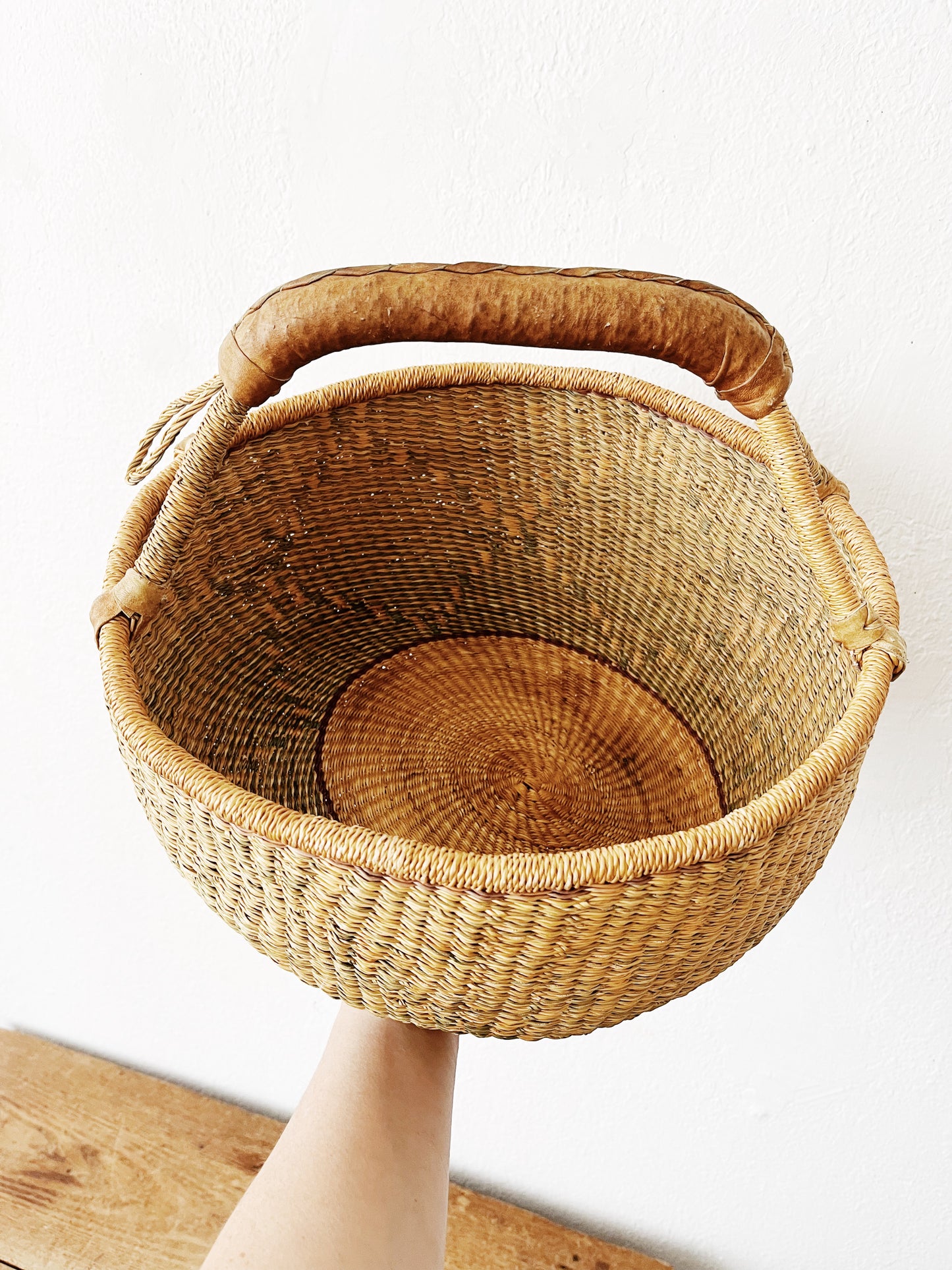 Vintage Bolga Basket
