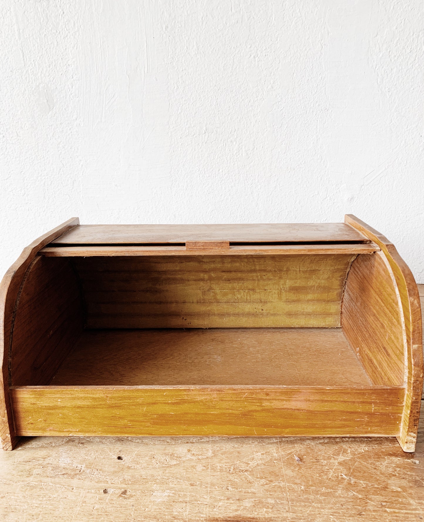 Vintage Tambour Storage Box