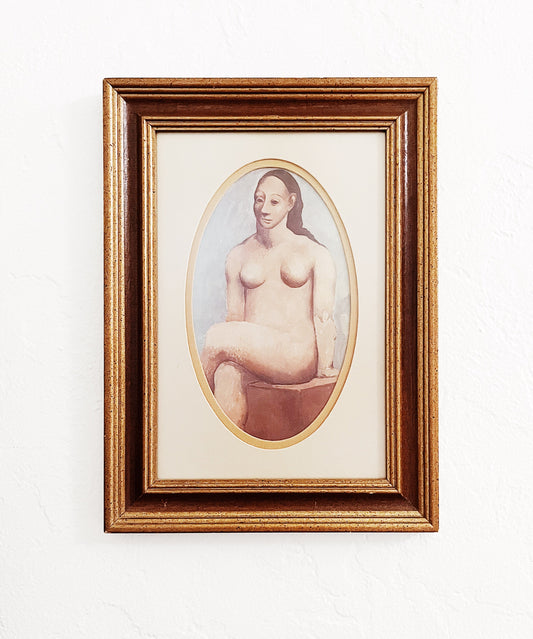 Vintage Framed Lithograph