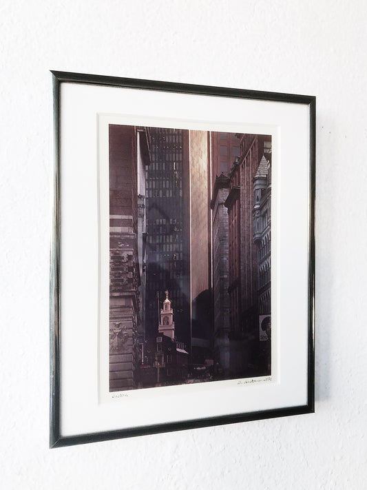 Vintage Boston Tinted Photograph