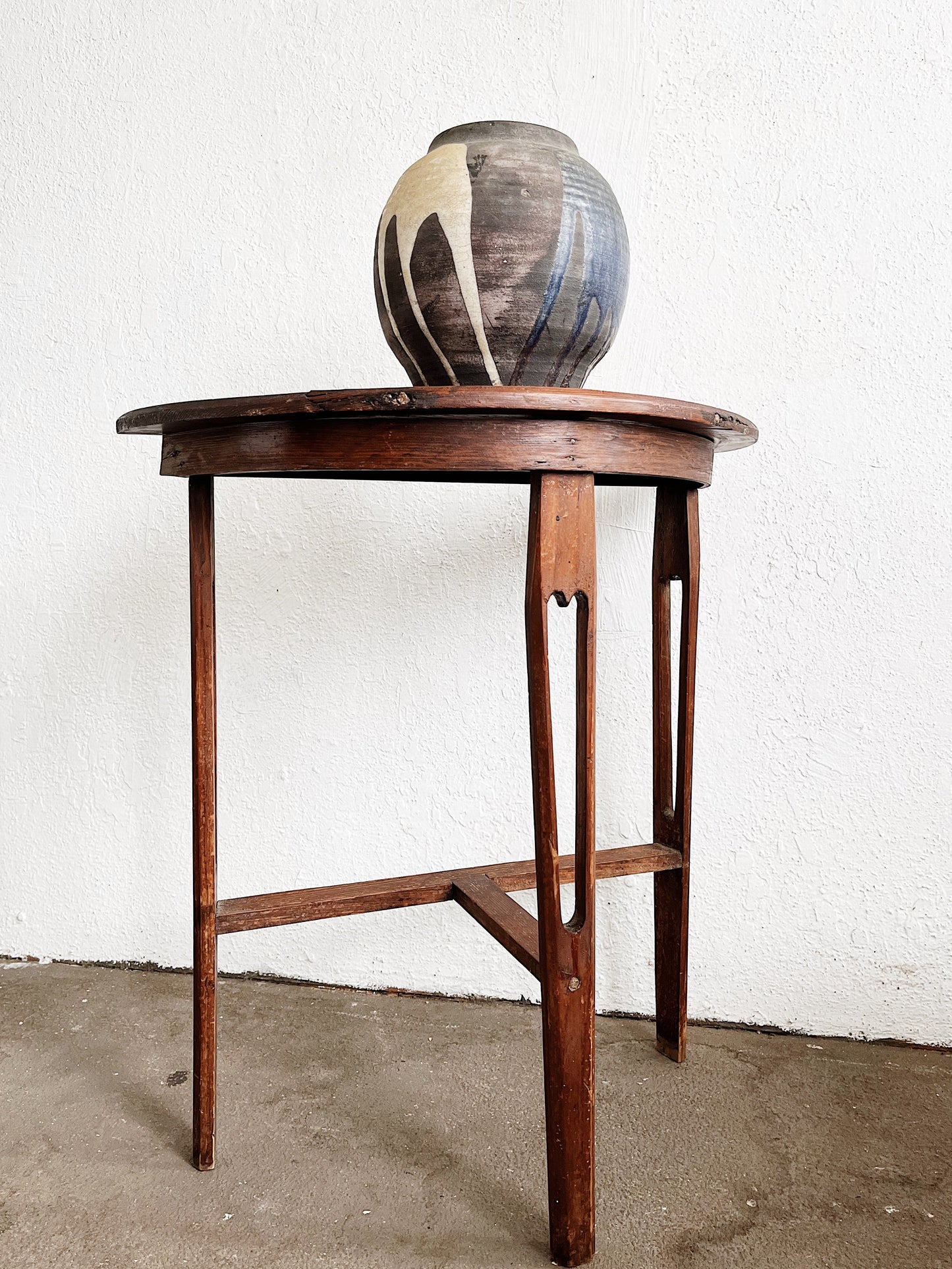 Antique Demilune Table