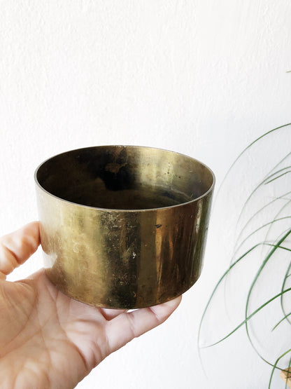 Solid Brass Cylinder Vessel