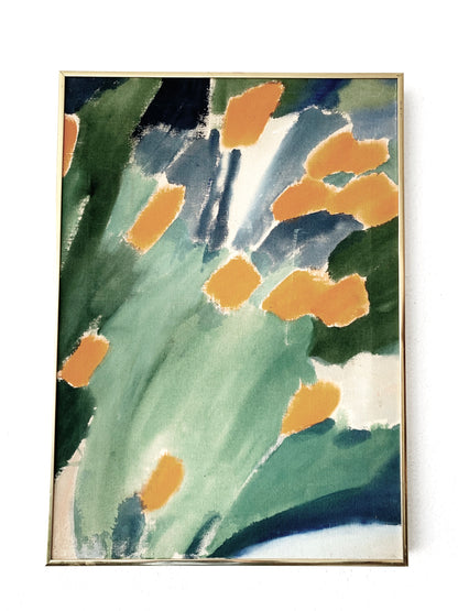 Vintage Original Abstract Framed Painting