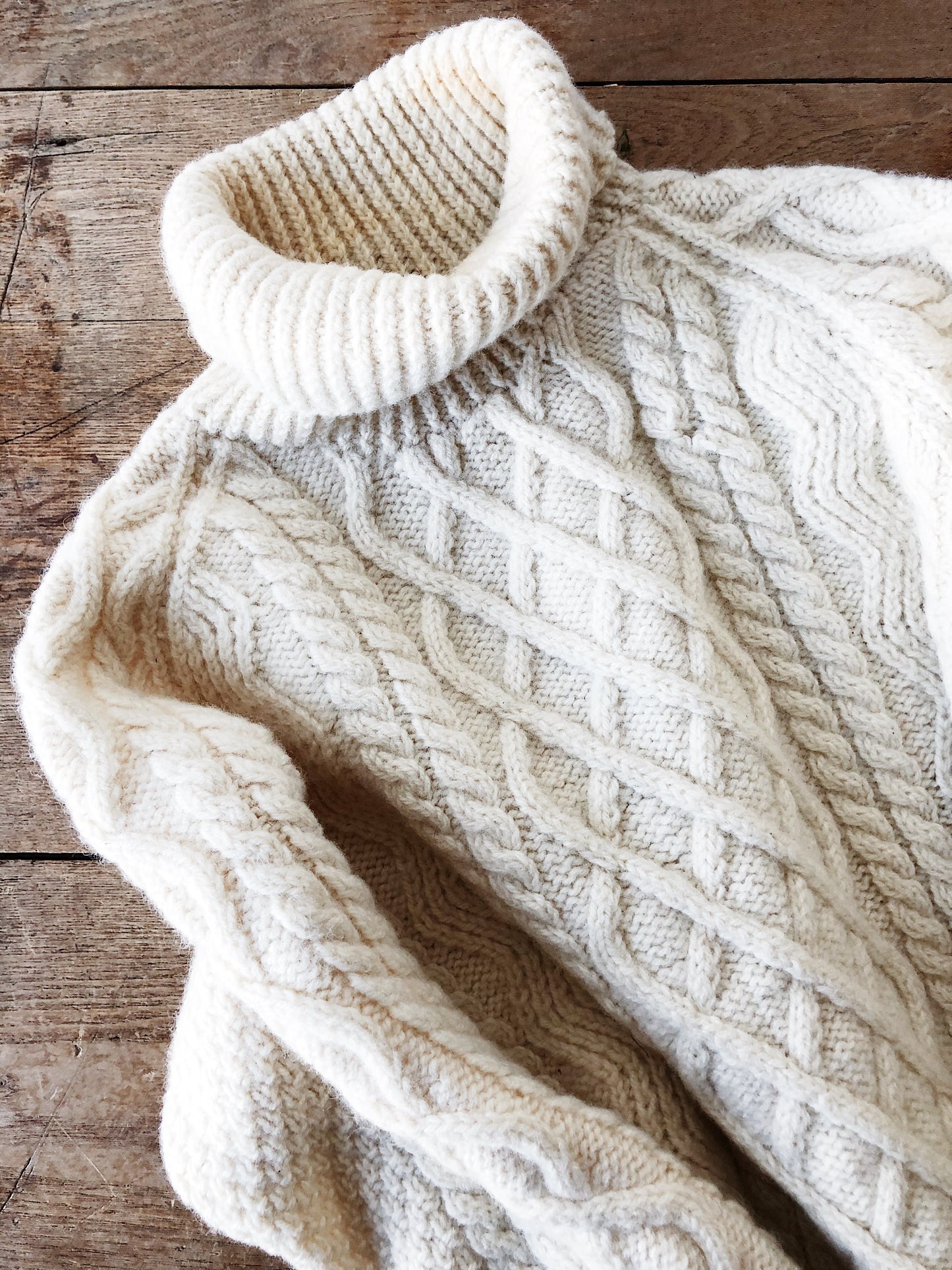 Vintage Hand Knit Fisherman Sweater