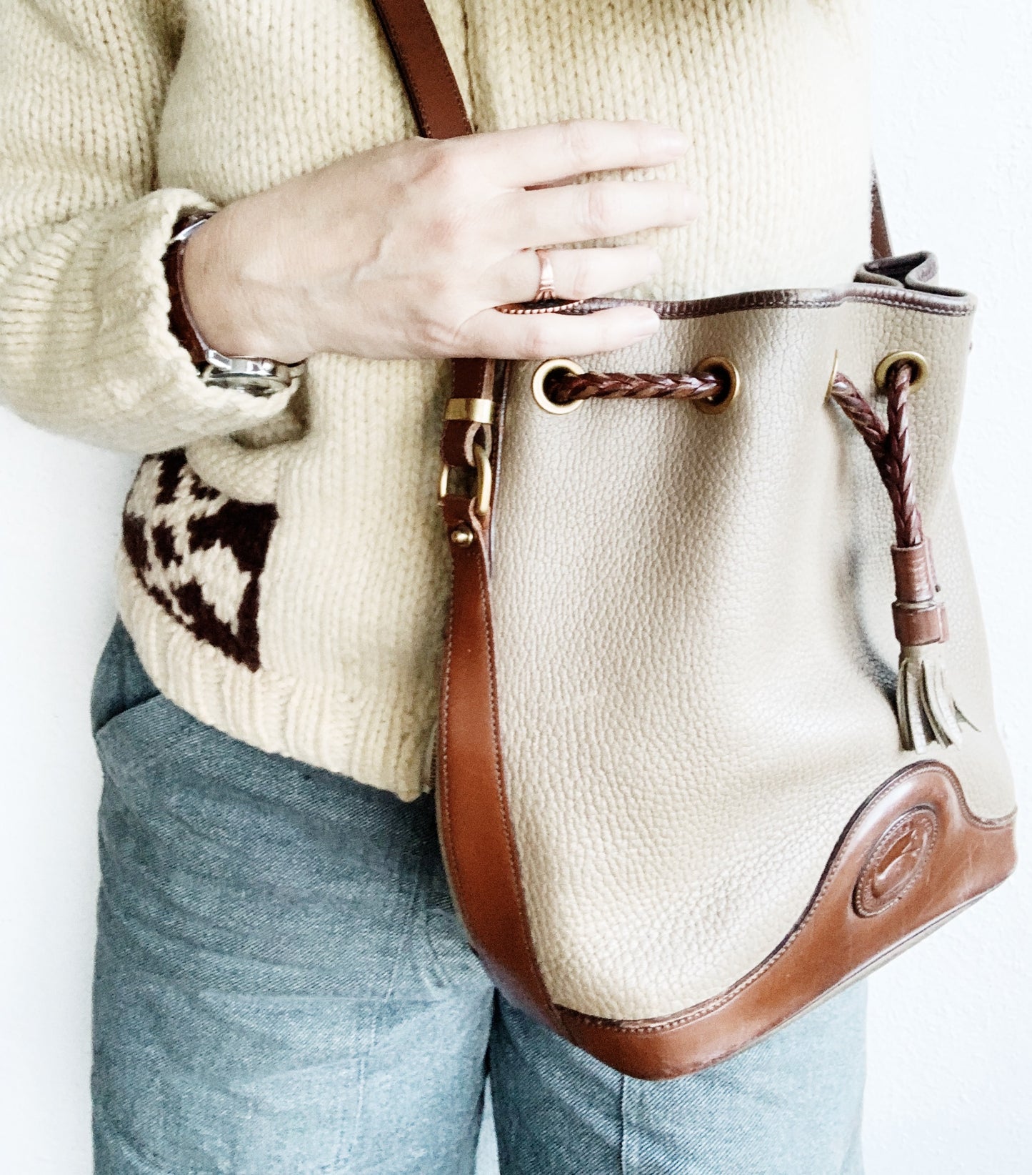 Vintage Dooney & Bourke Cinch Bucket Bag