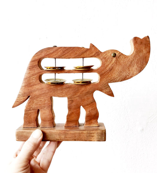 Vintage Elephant Tambourine
