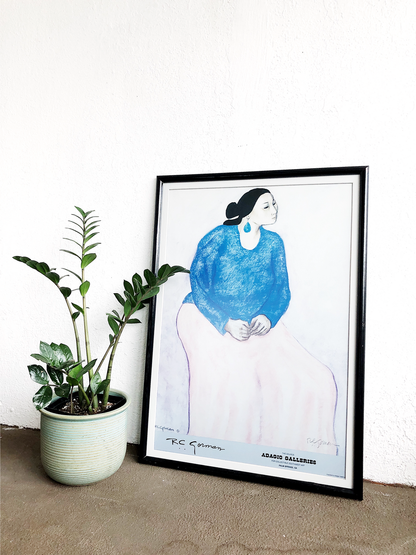 Vintage Signed RC Gorman Litho