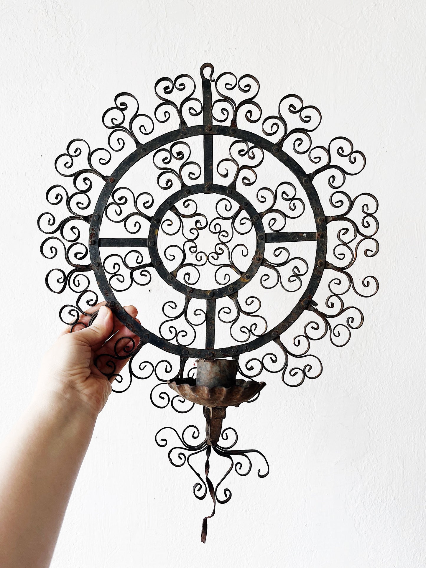 Vintage Mandala Candle Sconce
