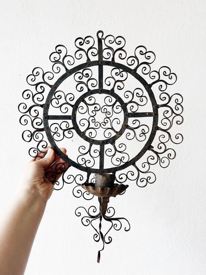 Vintage Mandala Candle Sconce
