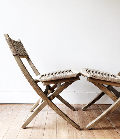 Vintage Folding Rope Chair