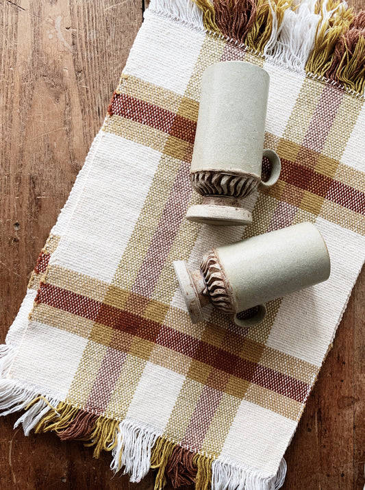 Woven Cotton Placemats Set of Four