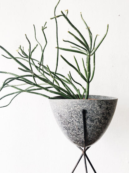 Mid Century Bullet Planter and Stand