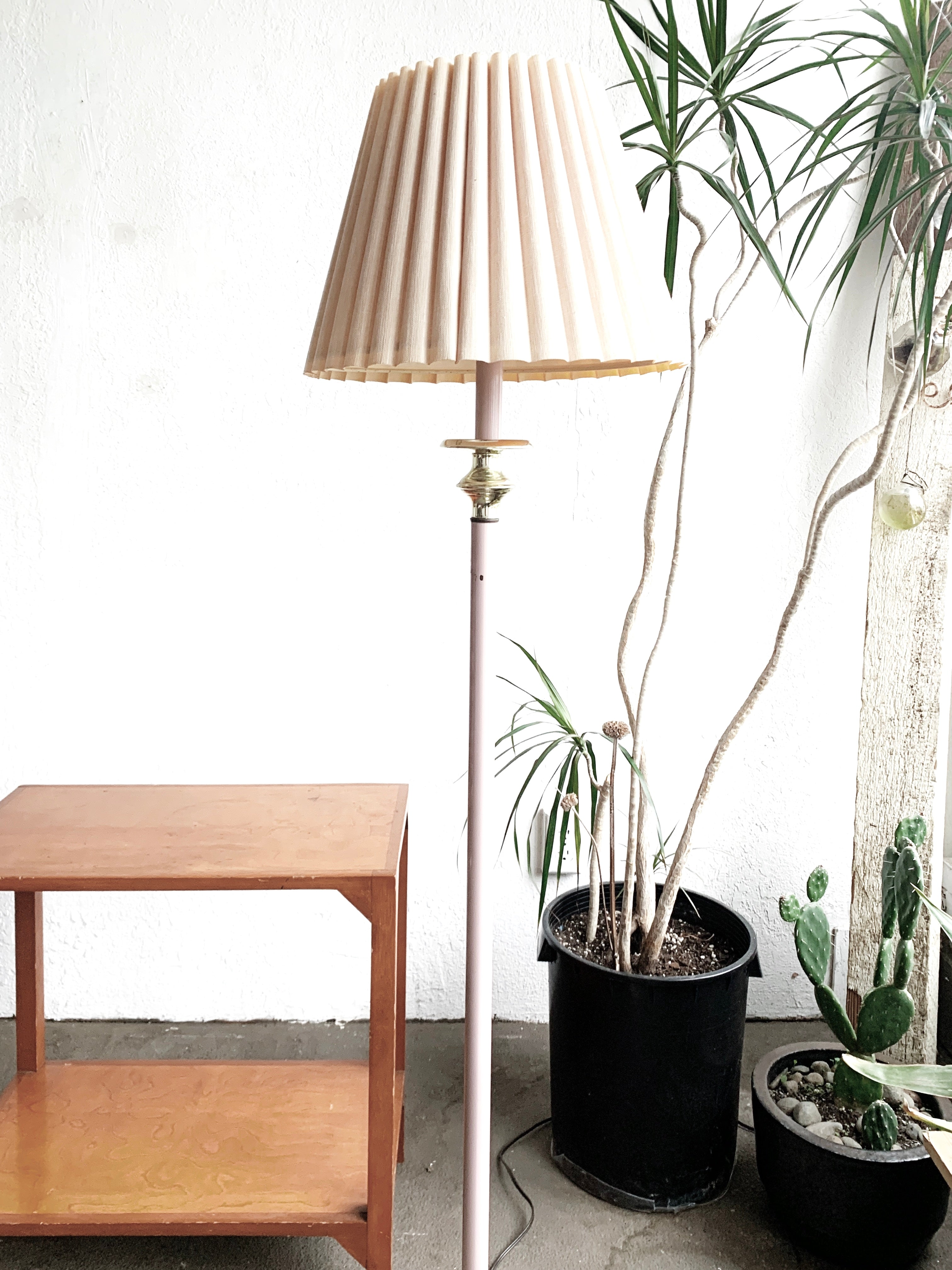 Vintage Pink Enamel Floor Lamp - Thumbnail 4