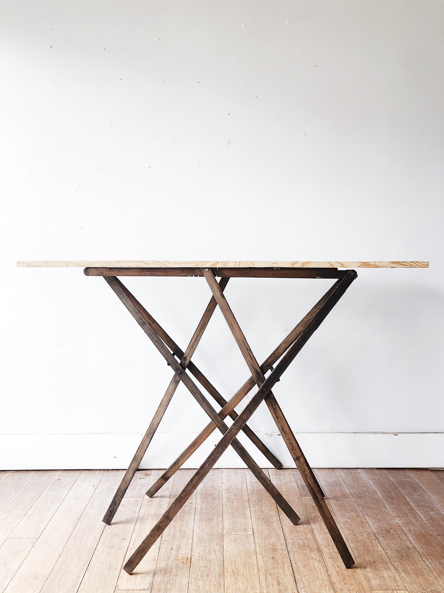 Vintage Pair of Wooden Table Stands