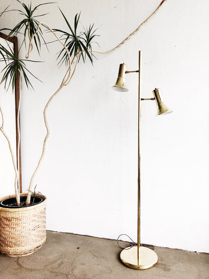 Vintage Brass Floor Lamp