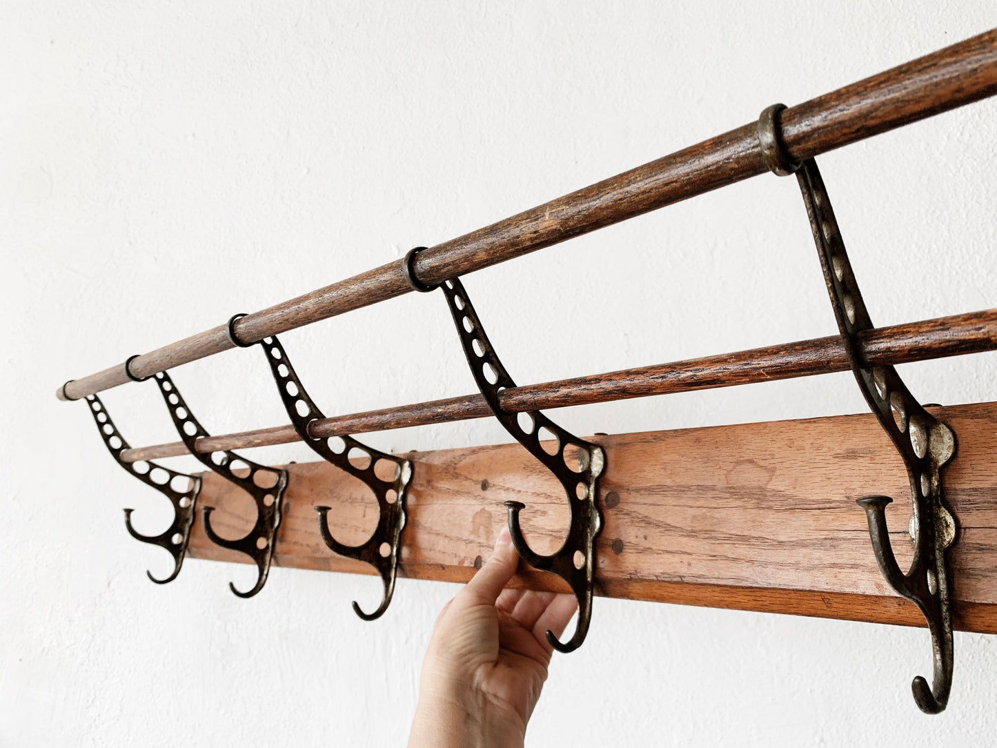 Large Antique Coat Rack