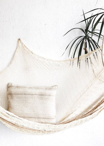 Vintage Cotton Net Hammock and Pillow